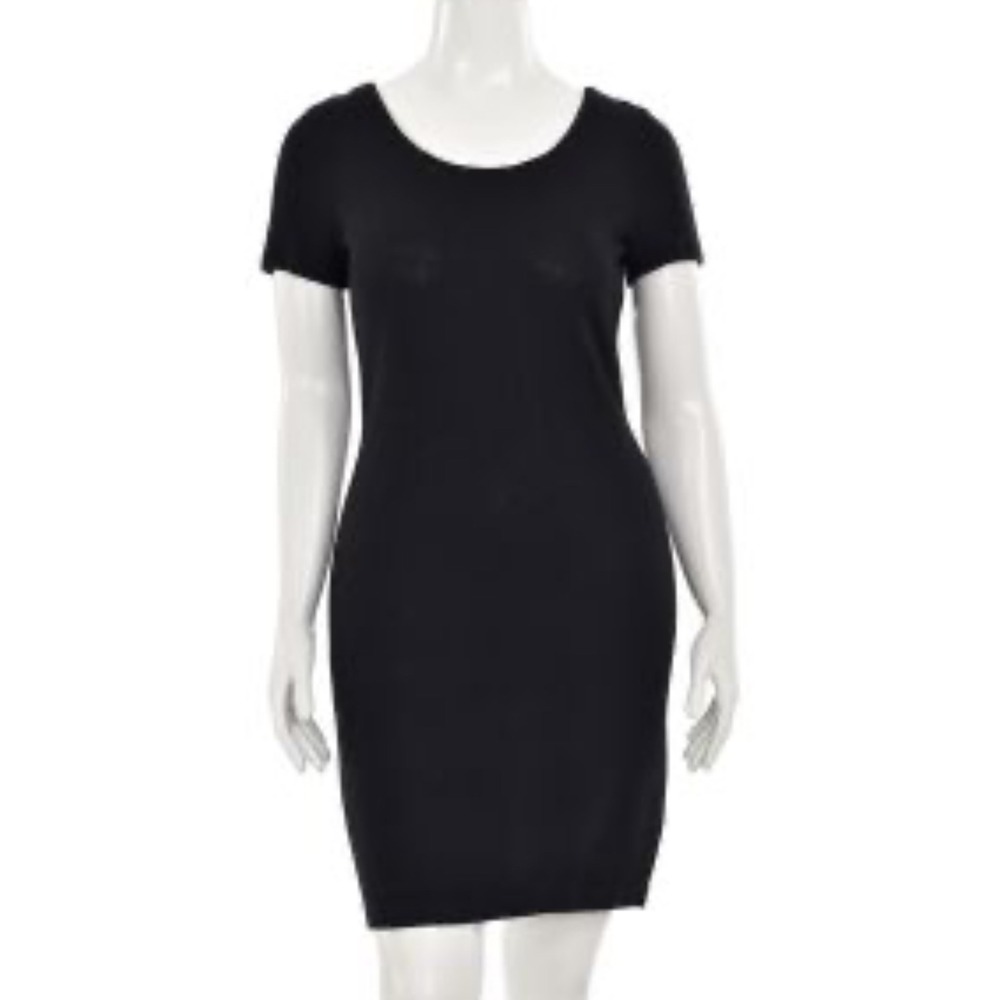 St. John Collection Black Short Sleeve Sheath Dress Size 12‎